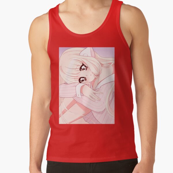 Retro Inspired Graphic Artwork Chobits Tank Top - Image 4