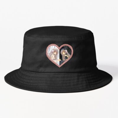 Chobits Anime Chii And Freya Lace Trim Heart Bucket Hat