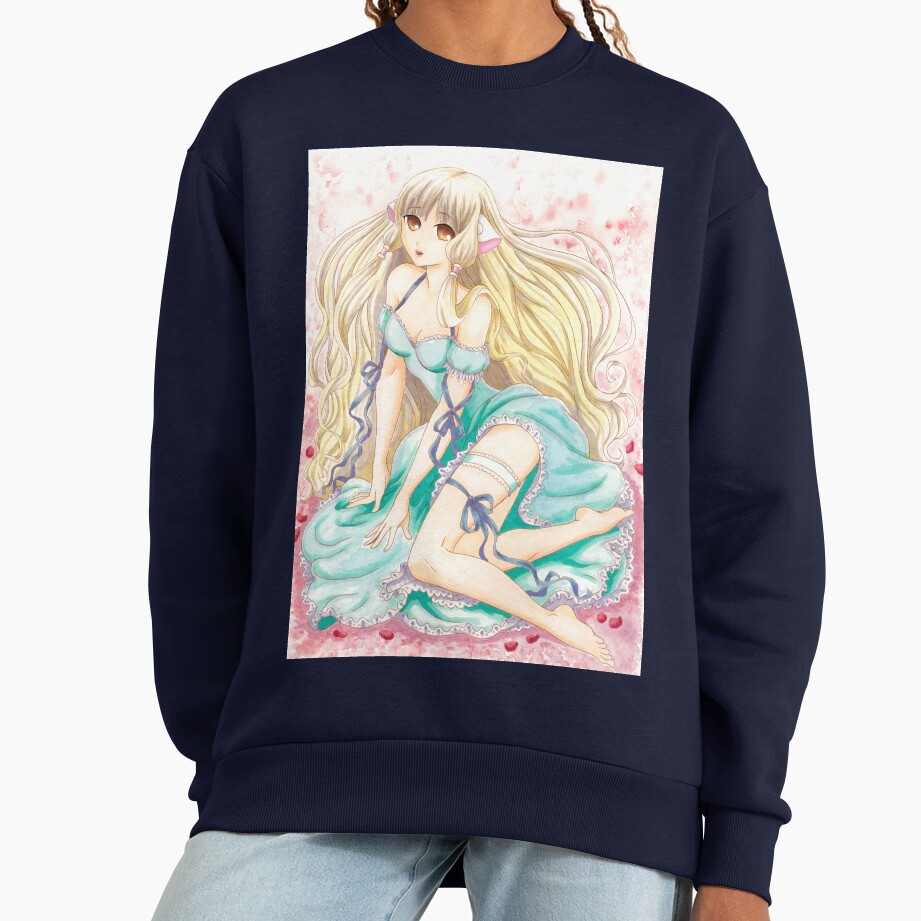 Collectible Classic Graphic Print Chobits Sweatshirt