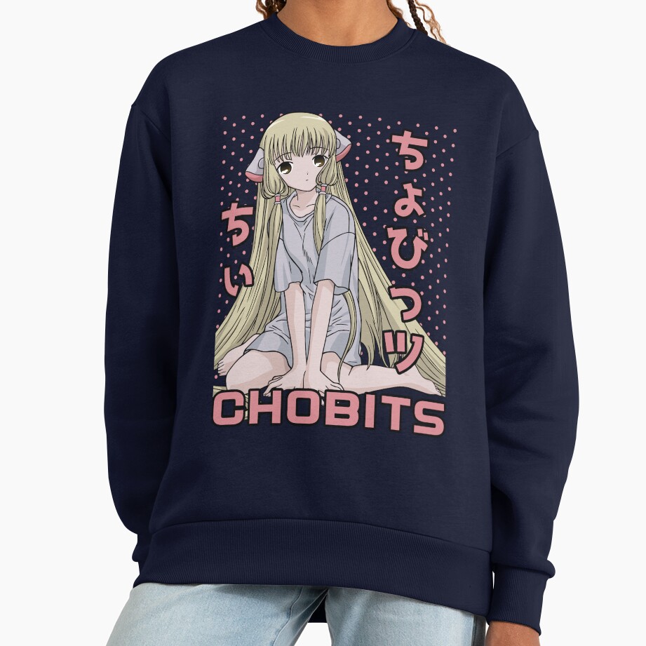 Retro Graphic Design Chobits Sweatshirt - Image 5