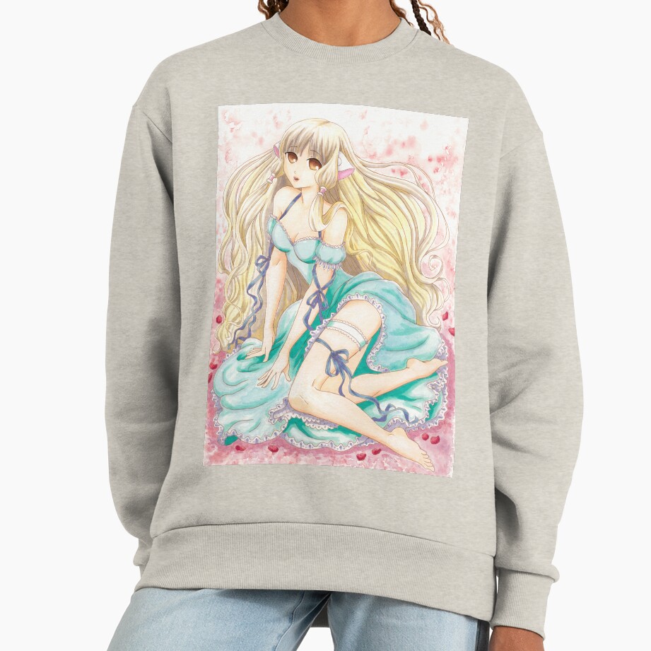 Collectible Classic Graphic Print Chobits Sweatshirt - Image 4