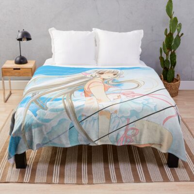 Retro Iconic Artwork Edition Chobits Throw Blanket