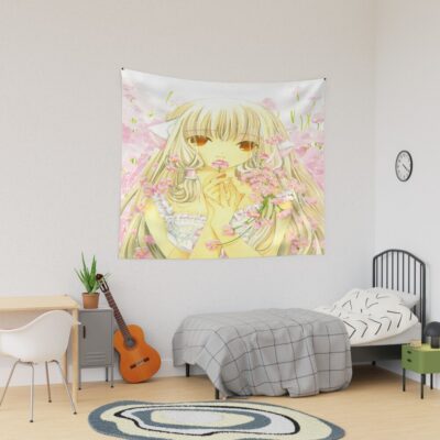 Vintage Graphic Print Chobits Tapestry