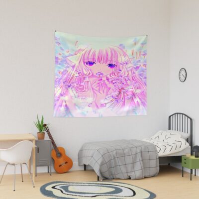 Flowers And Chi Purple Dreams Tapestry
