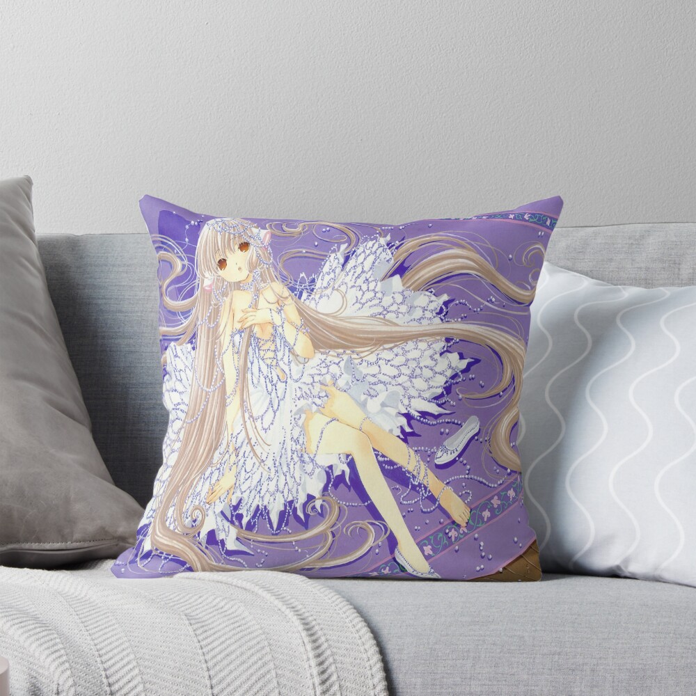 Vintage Apparel Style Chobits Throw Pillow