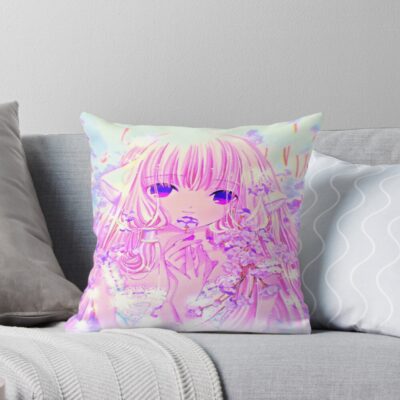Flowers And Chi Purple Dreams Throw Pillow
