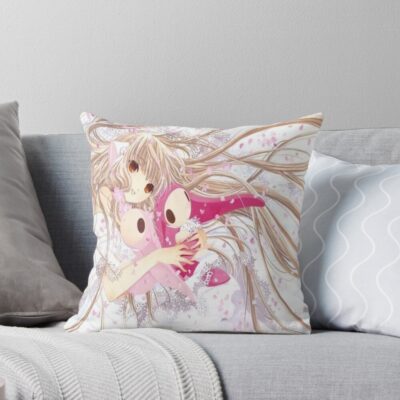 Timeless Vintage Print Design Chobits Throw Pillow